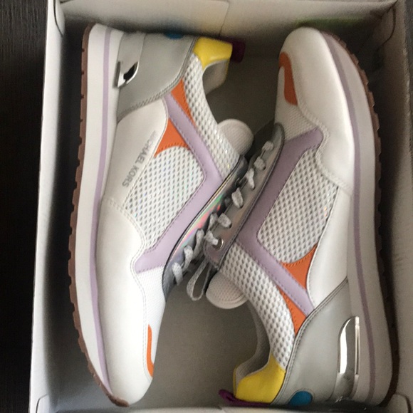 Michael Kors Shoes - MICHAEL KORS WILMA TRAINER METALLIC PU OPT/SILVER